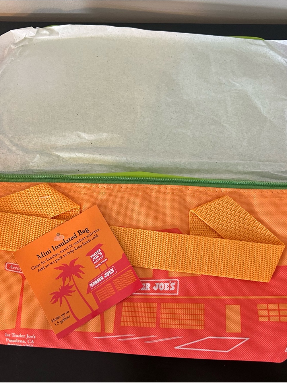Trader Joe’s Orange Mini Insulated Cooler Bag